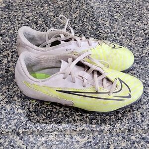 Nike Yellow and Gray Soccer Cleats